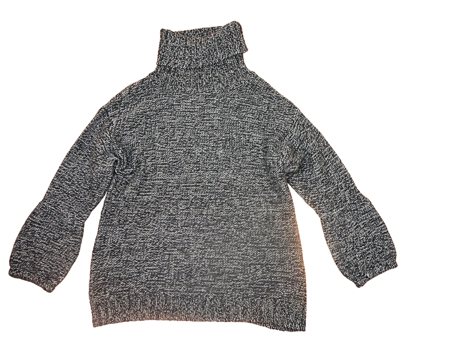 Pull col roulé en laine gris SOFT GREY