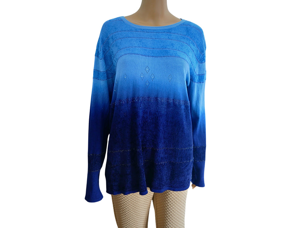 Pull à col large et manches longues pour femme