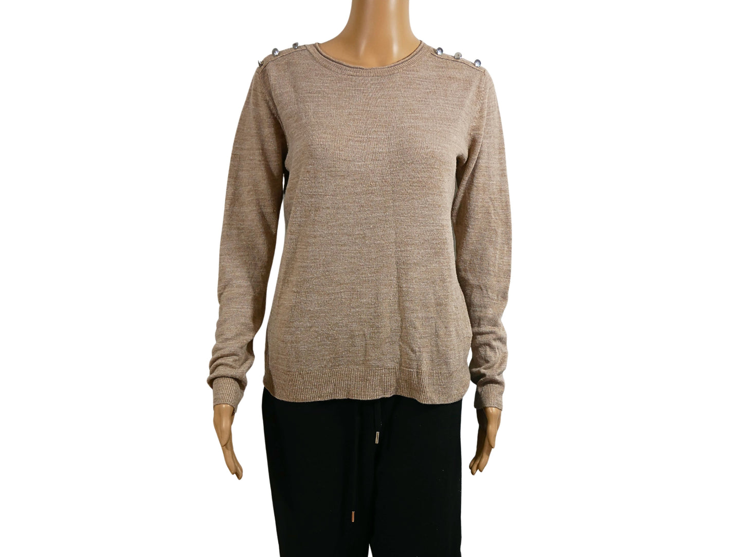 Pull beige en maille Atmosphere