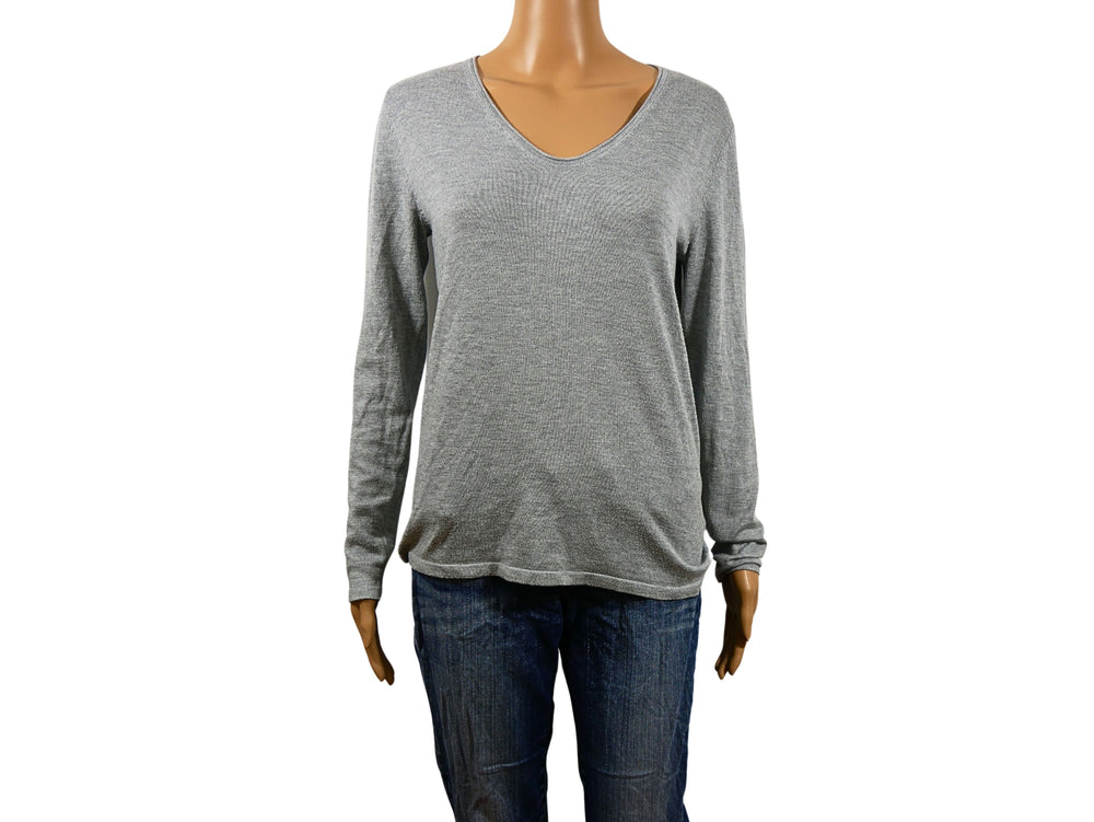 Pull gris en maille fine Tom Tailor
