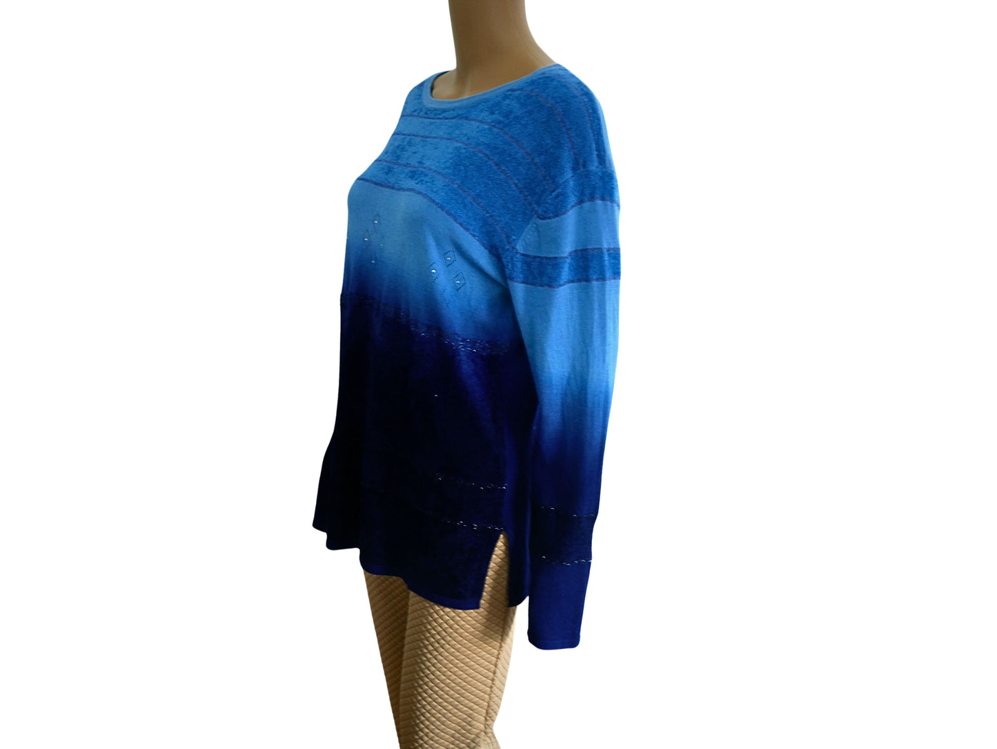 Pull à col large et manches longues pour femme