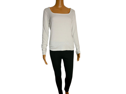 Vero Moda Women's White Square Neck Pullover