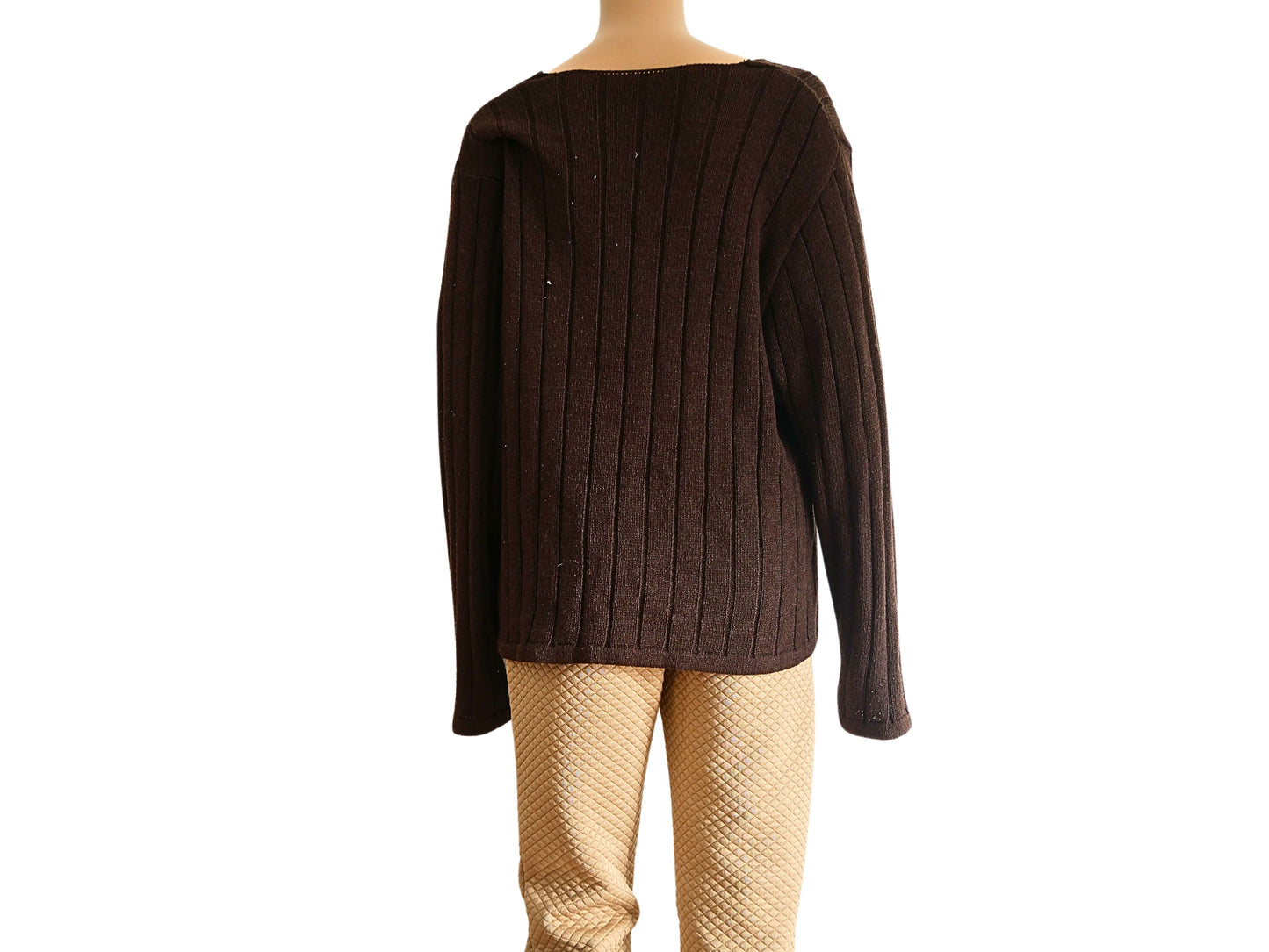 Second-hand trendy brown sweater for women