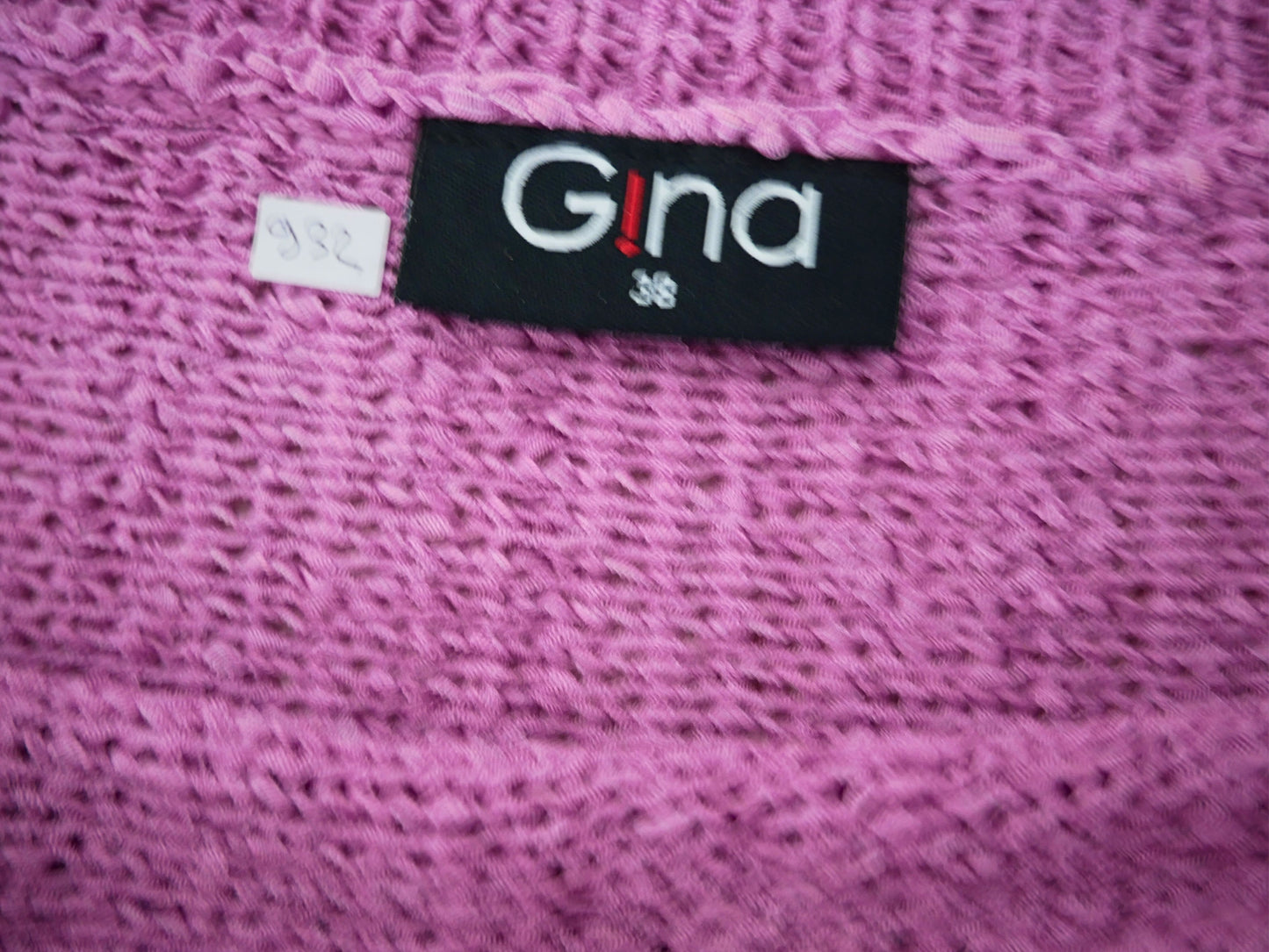 Purple round-neck knitted sweater Gina