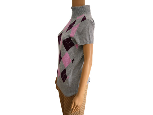 Pullover manches courte col roulé Colours of the world pour femme