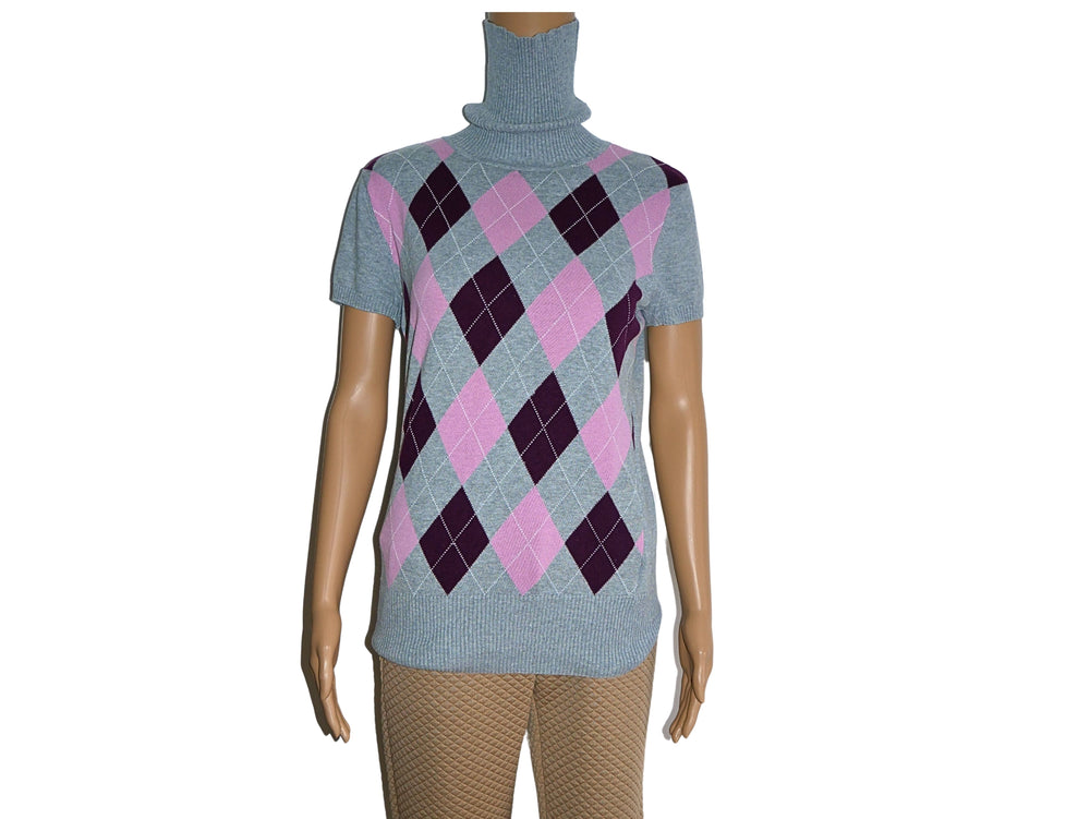 Colours of the world women's short sleeve turtleneck sweater