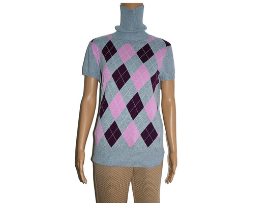 Pullover manches courte col roulé Colours of the world pour femme