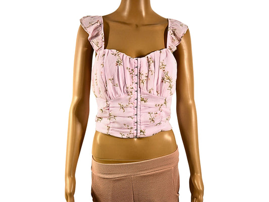 River Island Korsett-Oberteil mit Blumenmuster