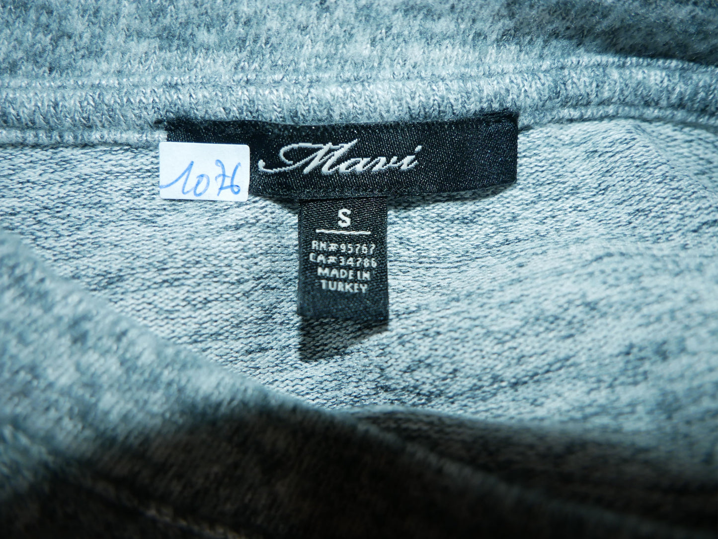 Robe pull gris chiné pour femme