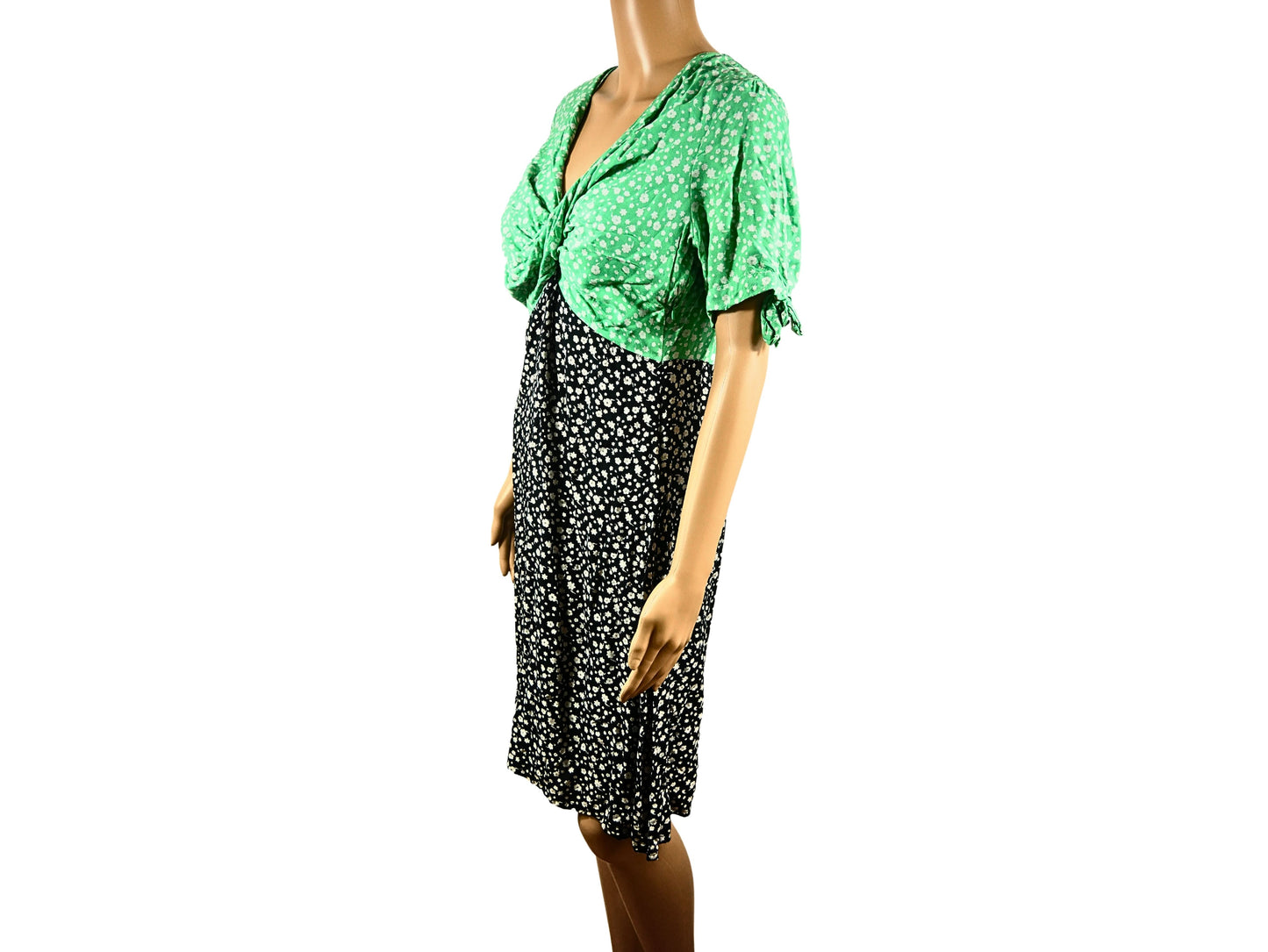 Robe courte bicolore Asos - Imprimé floral élégant