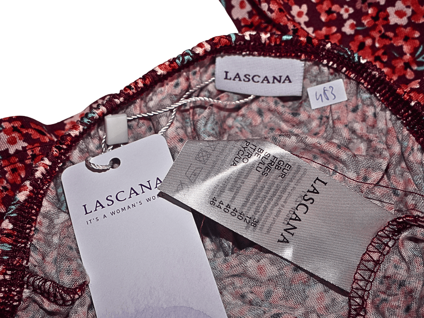 Lascana Robe courte imprimée fleurs