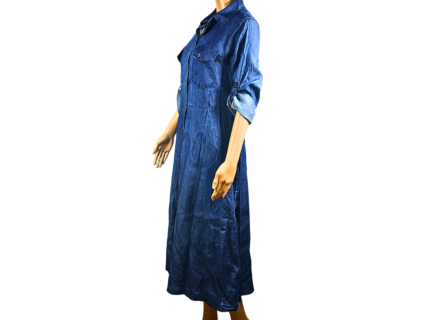 Blue denim dress