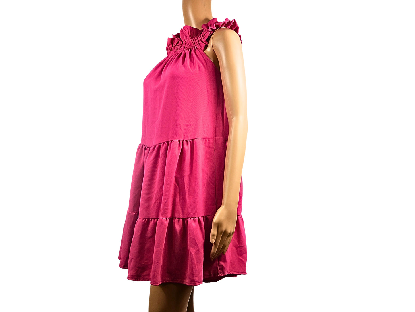 Robe fuchsia coupe mini