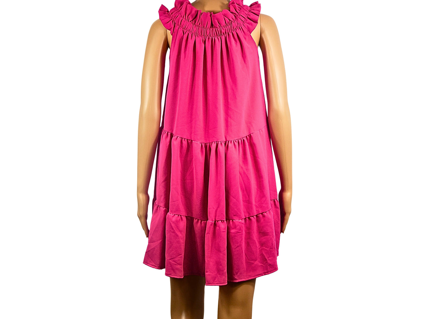 Robe fuchsia coupe mini