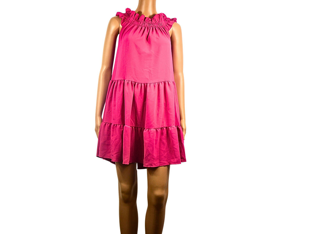 Fuchsia mini dress