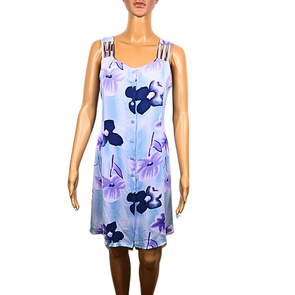 Short vintage dress with floral pattern
