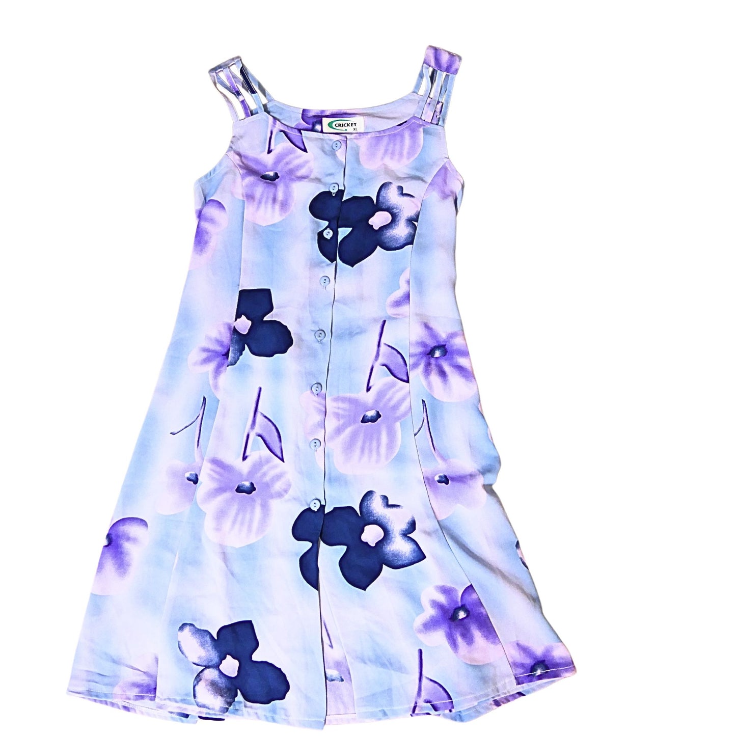 Short vintage dress with floral pattern