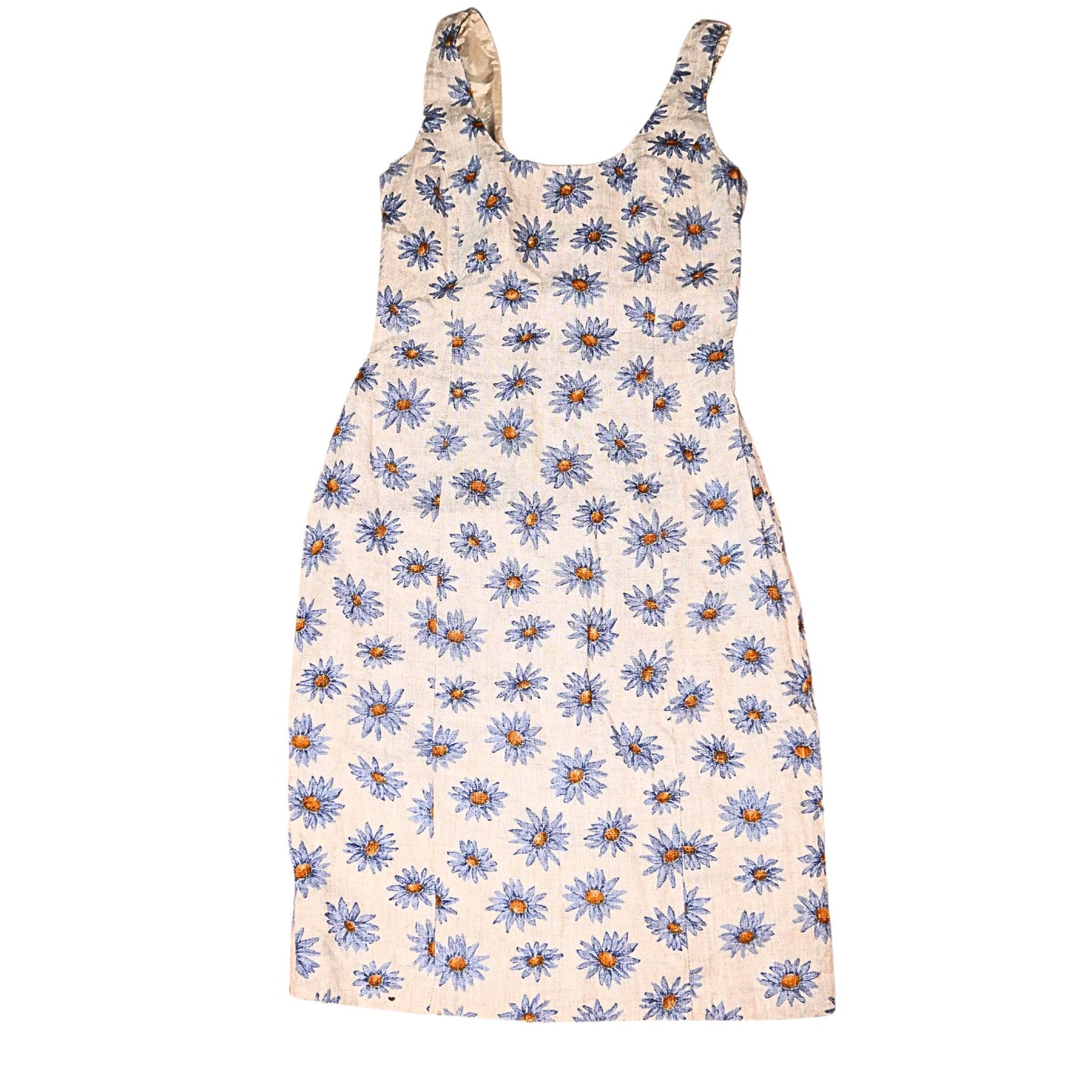 Robe vintage droite motif floral
