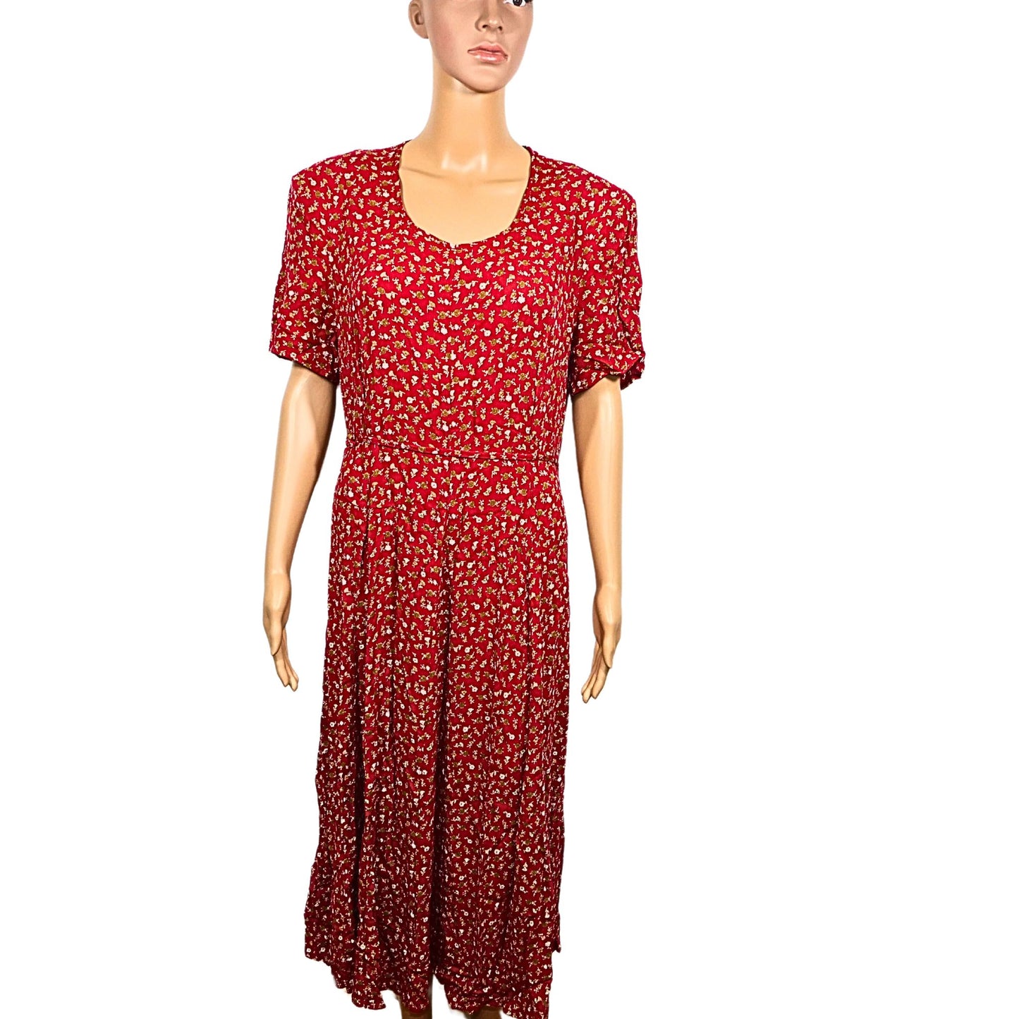 Robe vintage fluide rouge