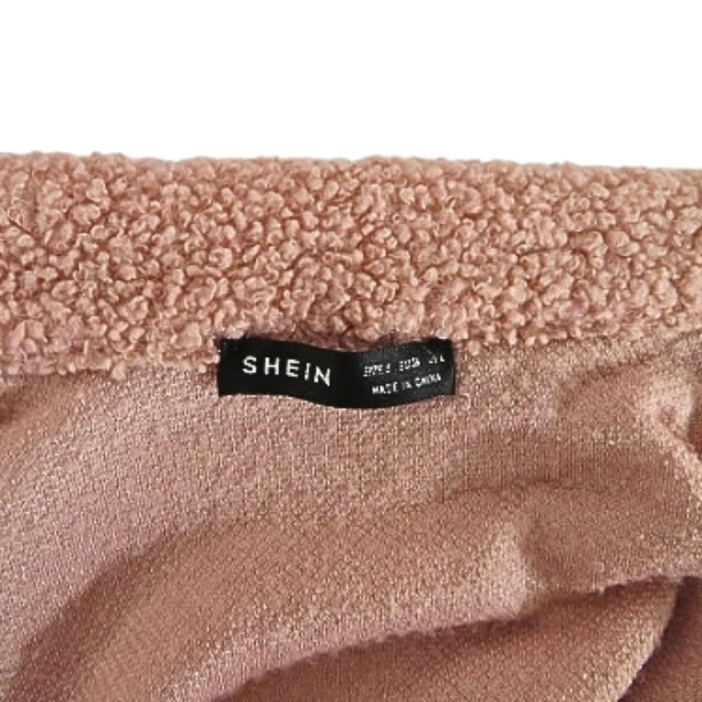 SHEIN Leichte Plüschjacke