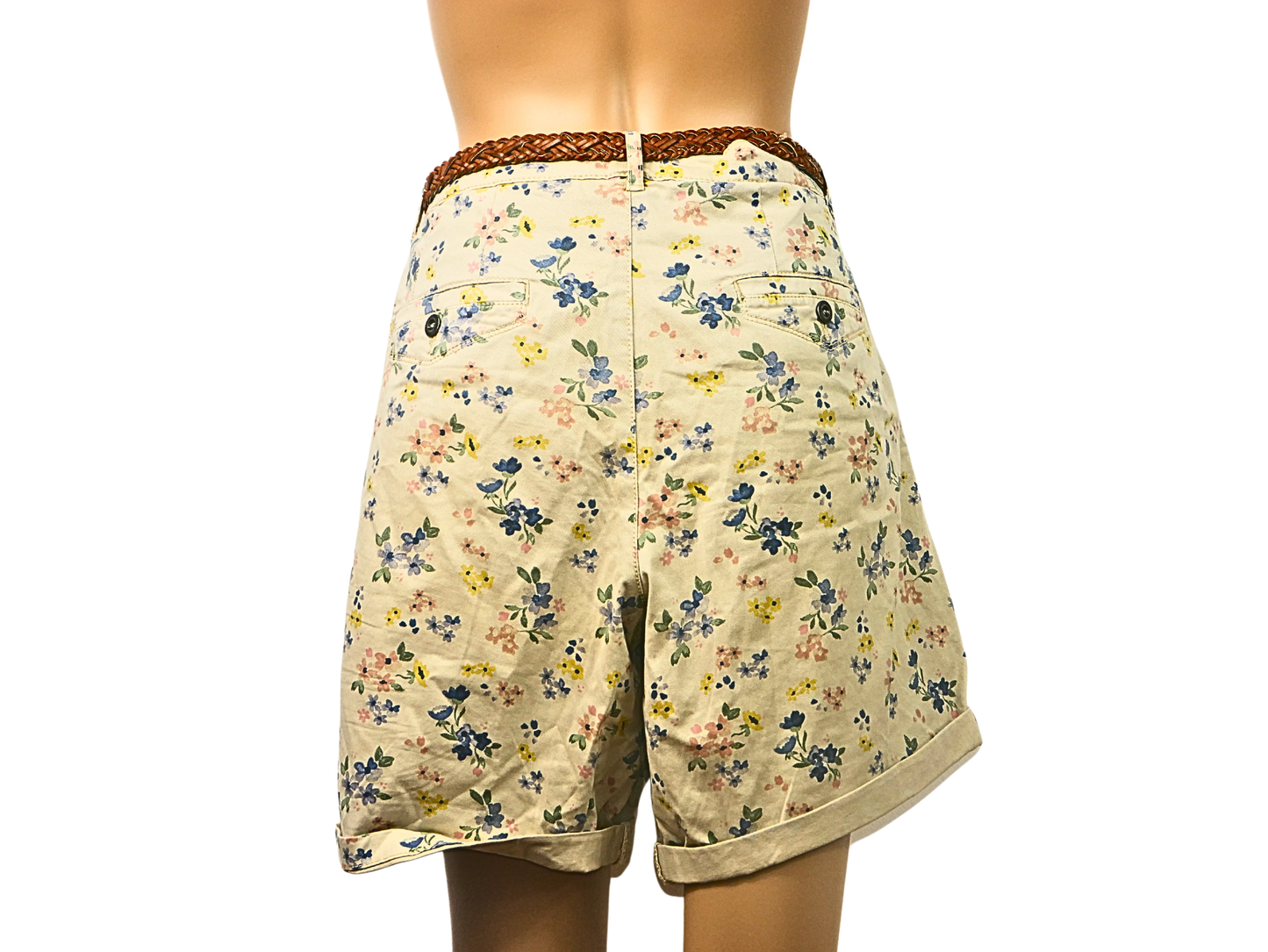 Short ESPRIT motif fleuri