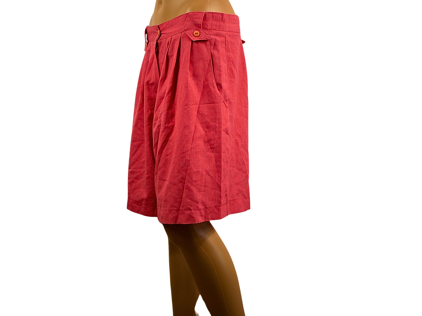 Vintage red Bermuda shorts