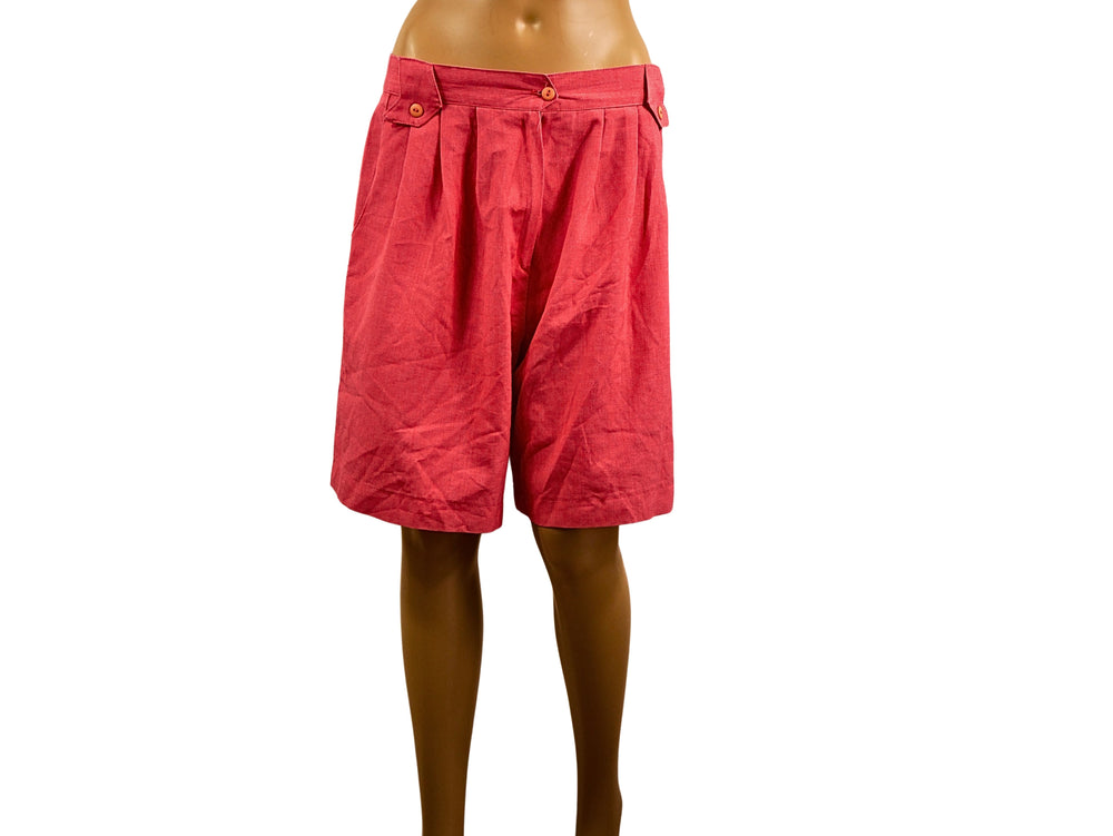 Vintage red Bermuda shorts
