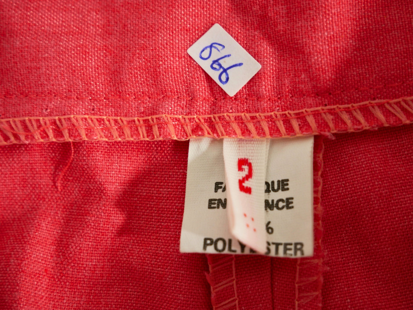 Vintage red Bermuda shorts