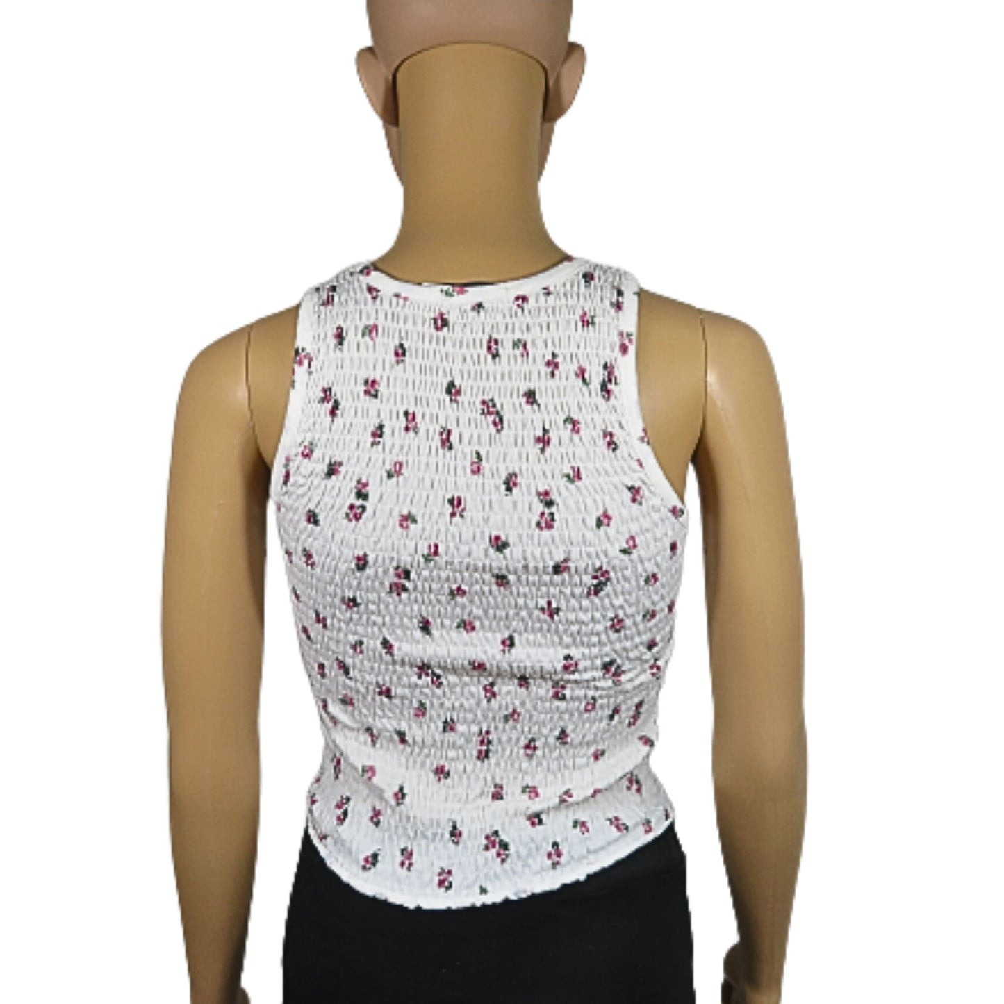 Stradivarius Pleated flower print top