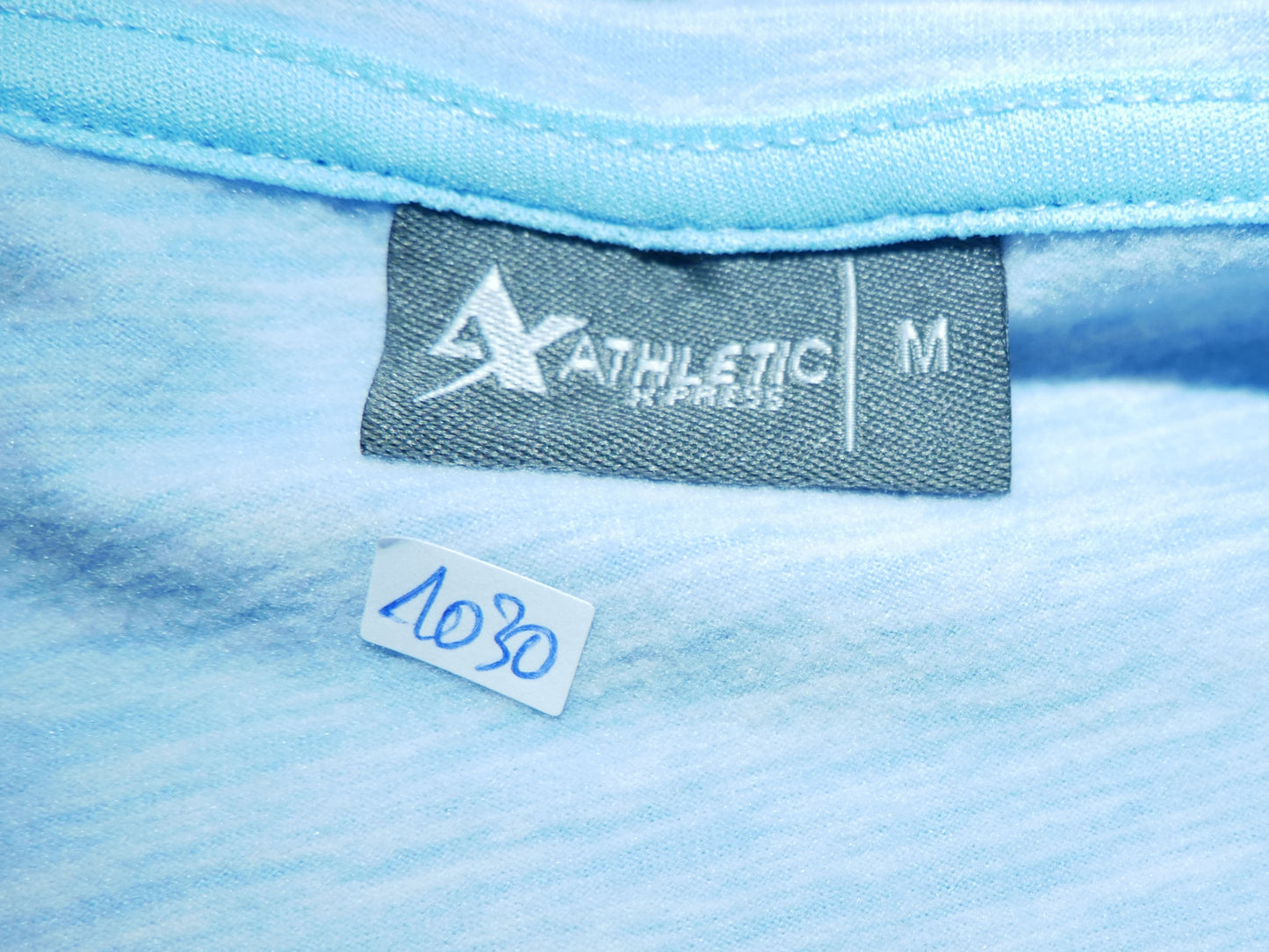 Sweat-shirt bleu de sport zippé pour femme