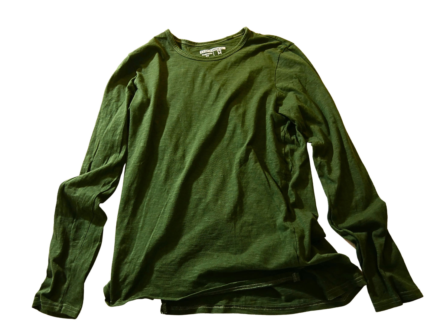 Sweat-shirt surdimensionné vert à manches longues pour femme