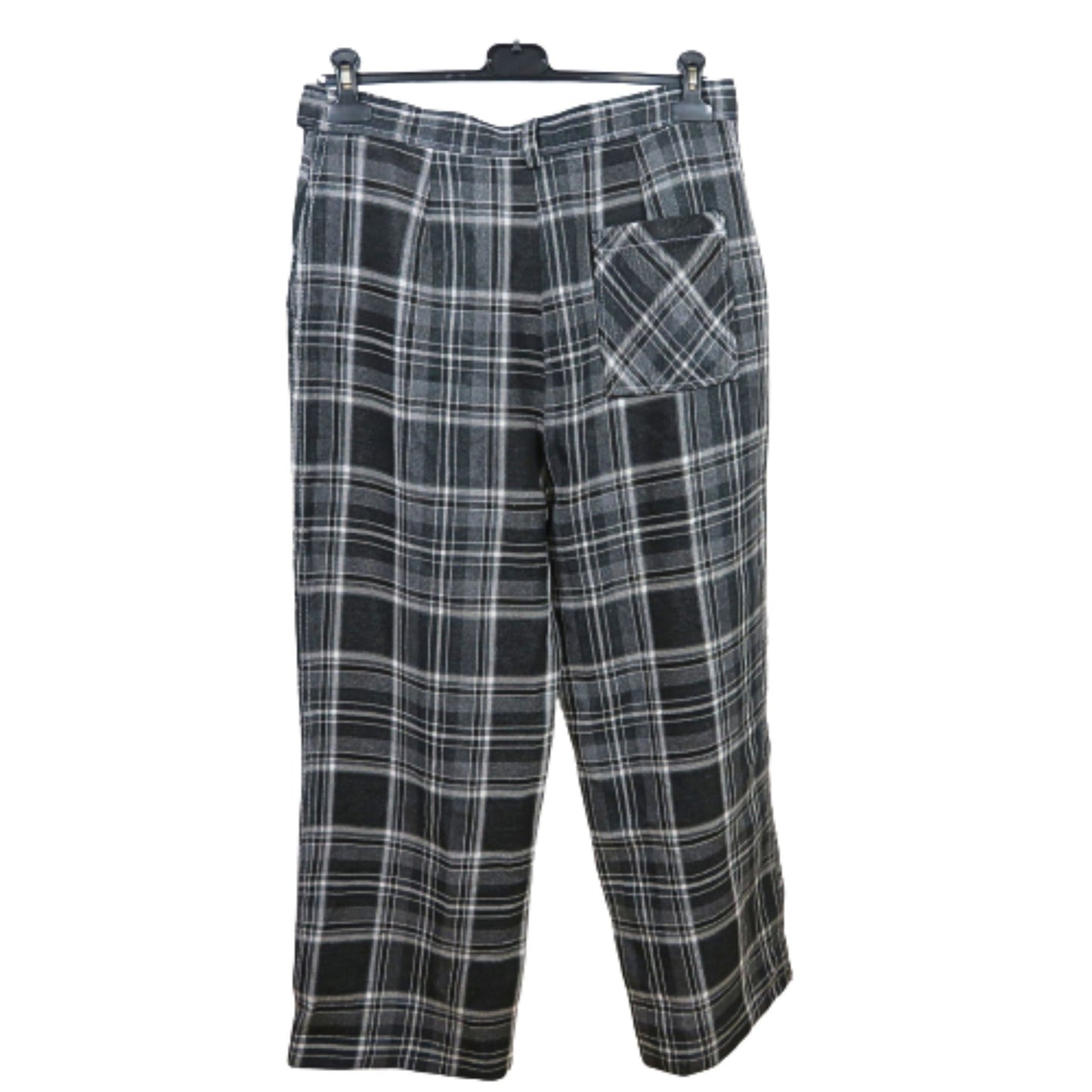 Topshop Checked trousers with belt