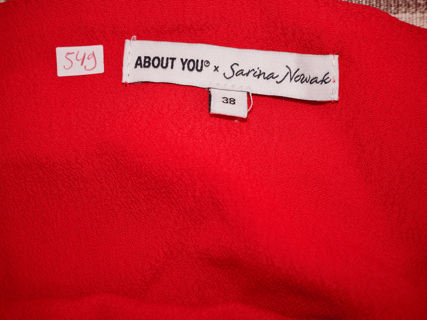 ABOUT YOU red solid color top for women