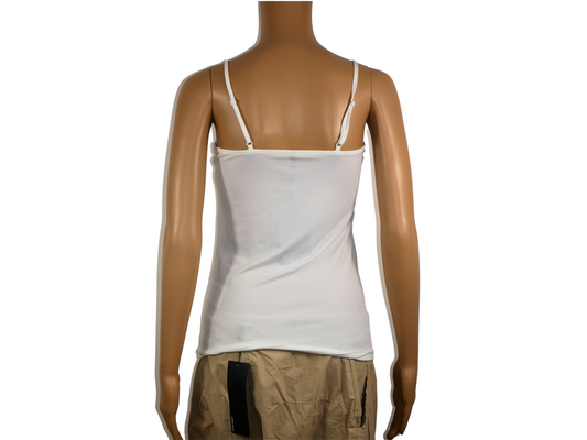 Women's sleeveless white PIECES top