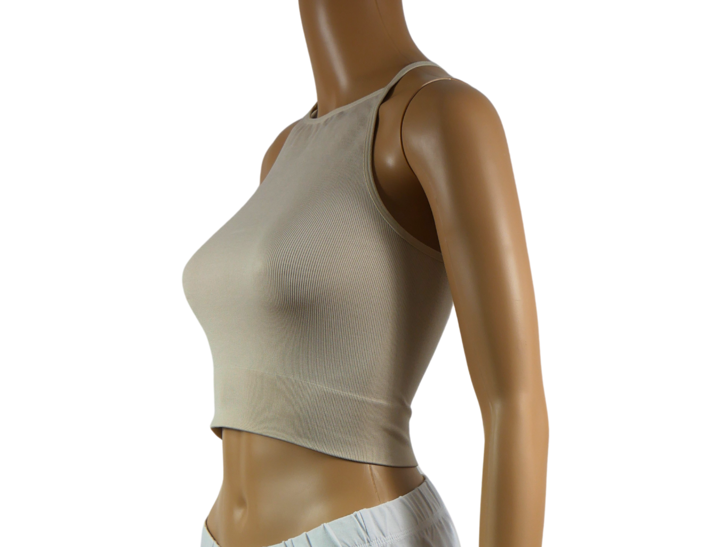 ONLY beige top with crossed straps