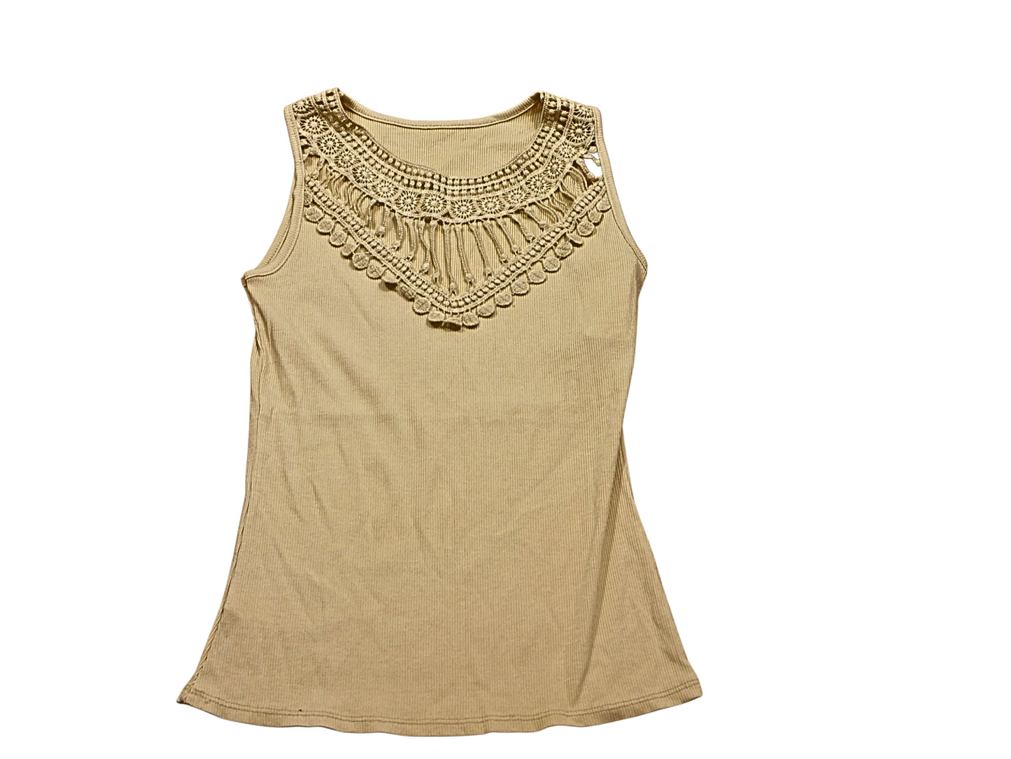 Beige cotton top