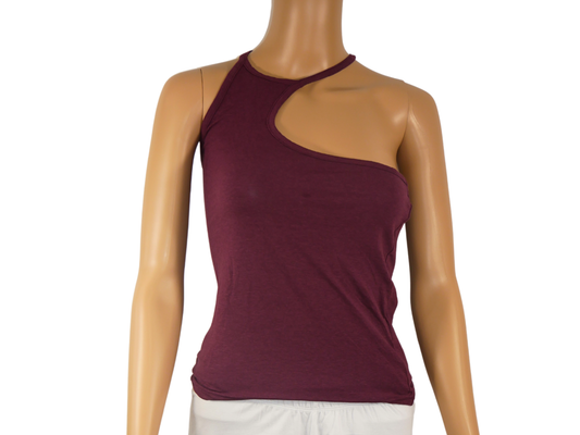 Top bordeaux WEEKDAY pour femme