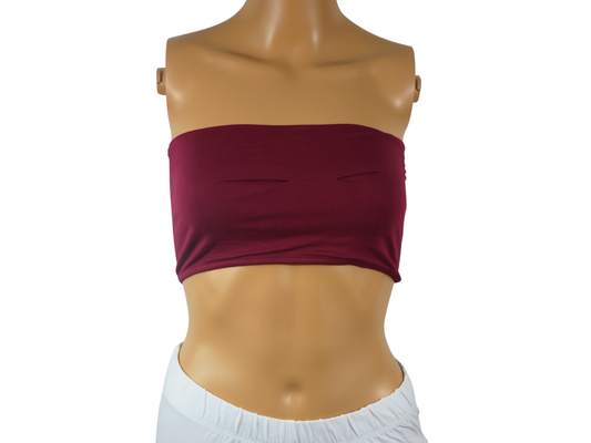 Top brassière bordeaux taille unique