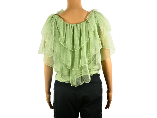 Green cotton top