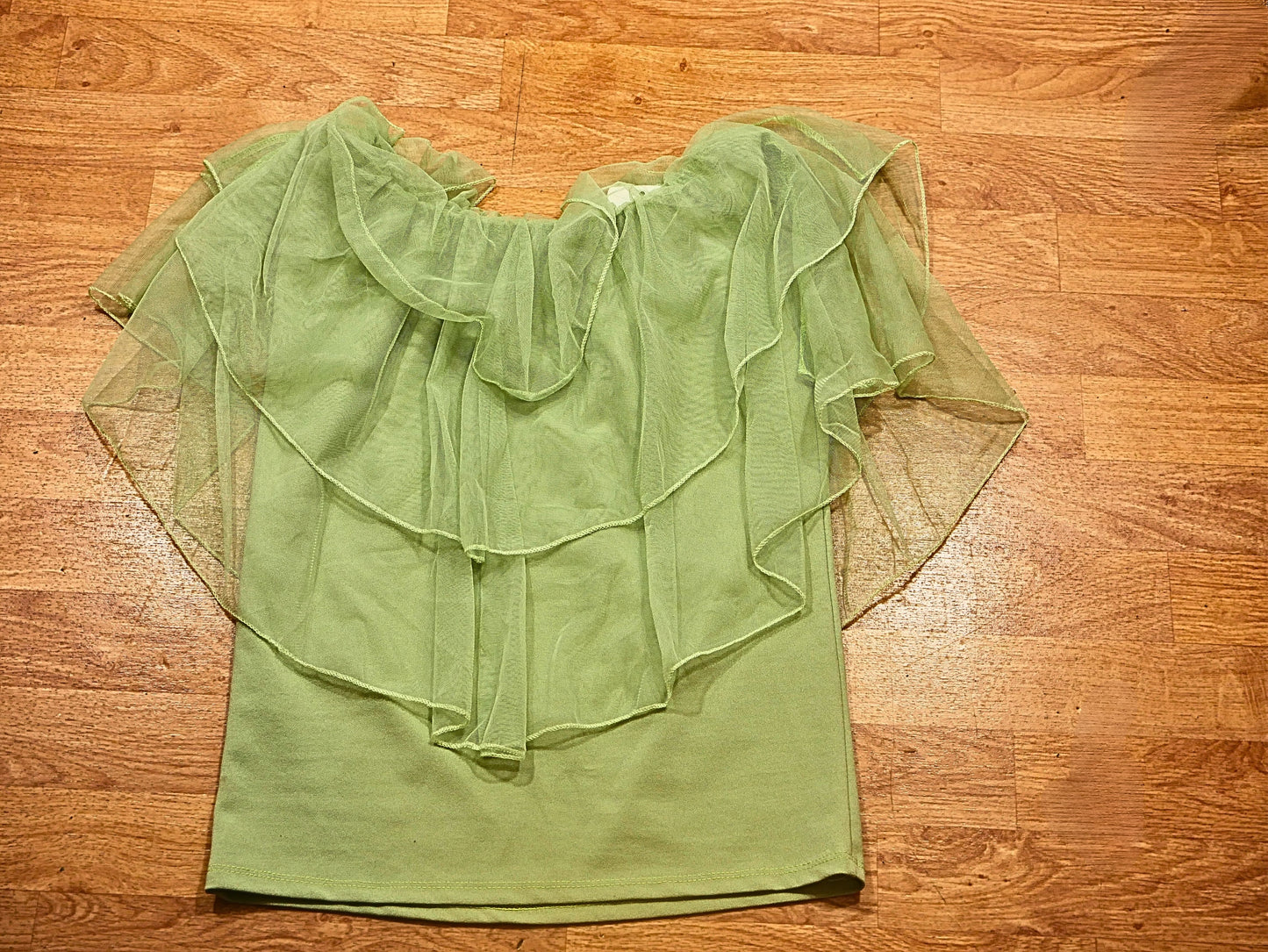 Green cotton top