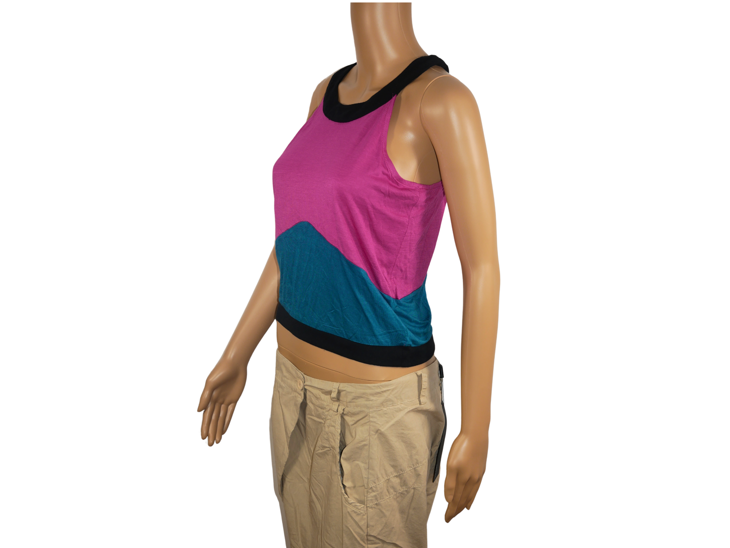 Top fuschia sans manches ATTRATTIVO pour femme