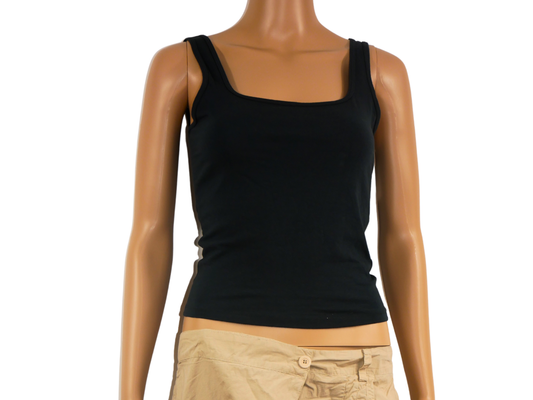 Top noir sans manches HOLLISTER de qualité pour femme