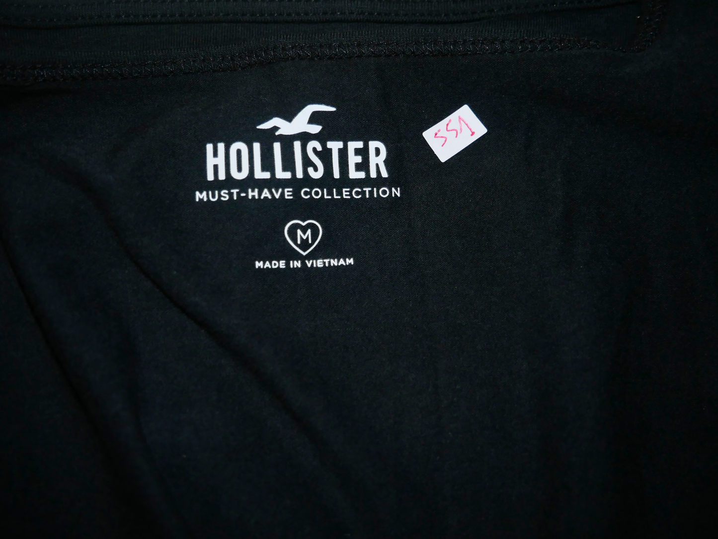 Top noir sans manches HOLLISTER de qualité pour femme