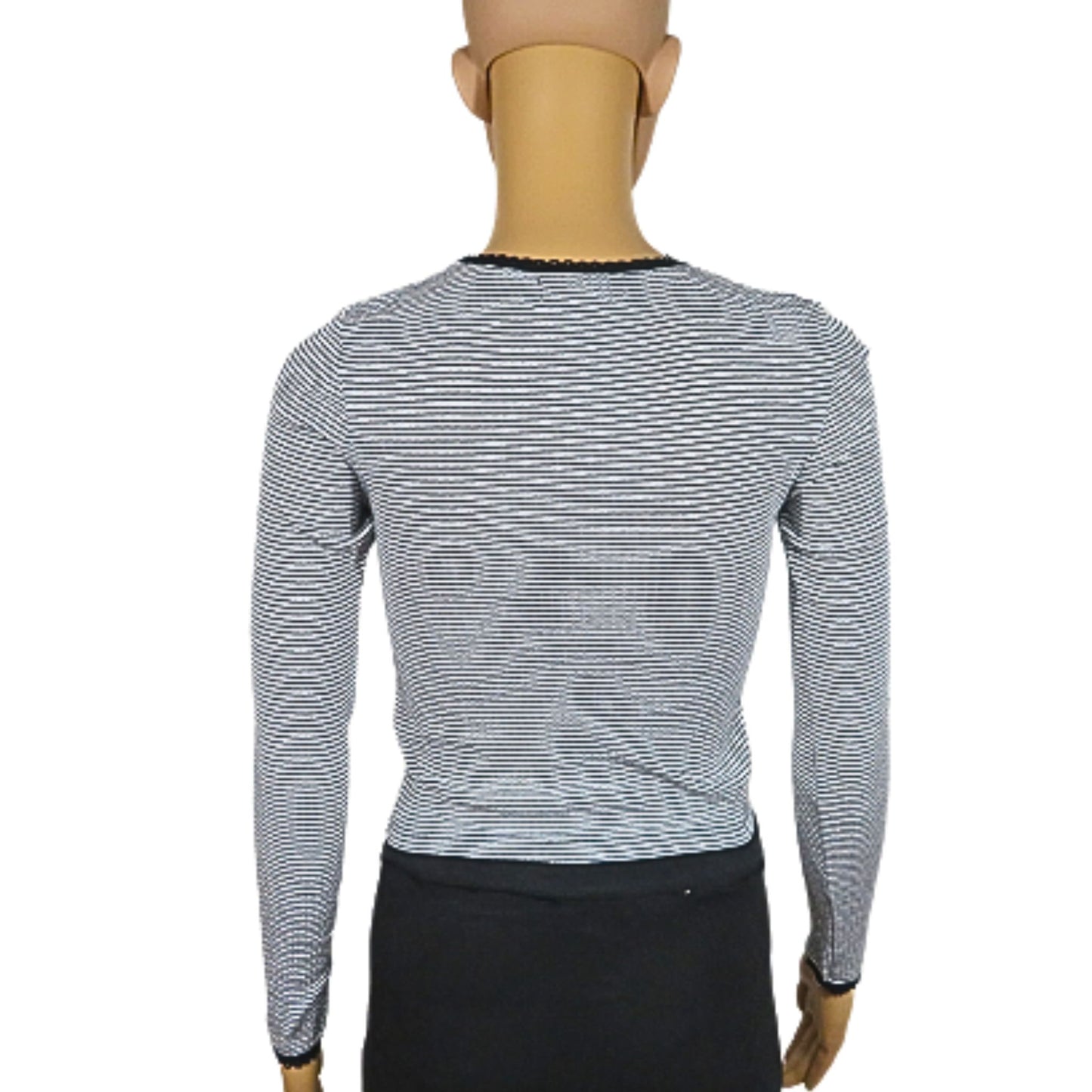 Topshop Textured Long Sleeve Top