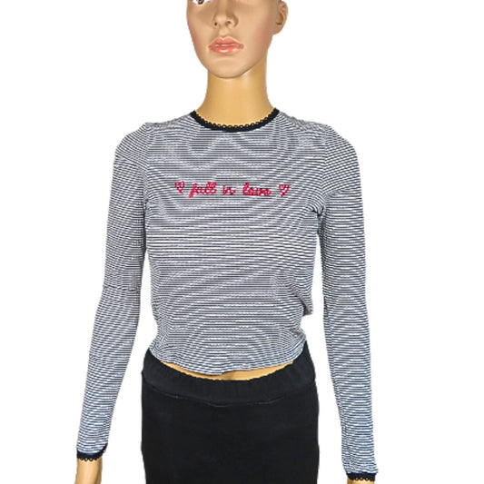 Topshop Textured Long Sleeve Top