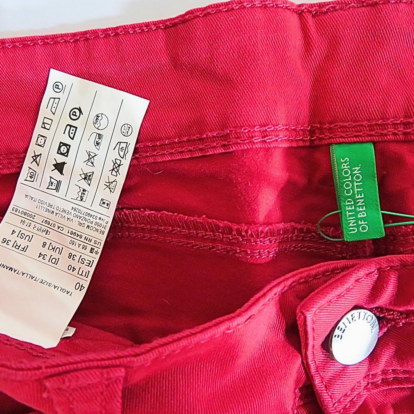 UNITED COLORS OF BENETTON Red slim pants