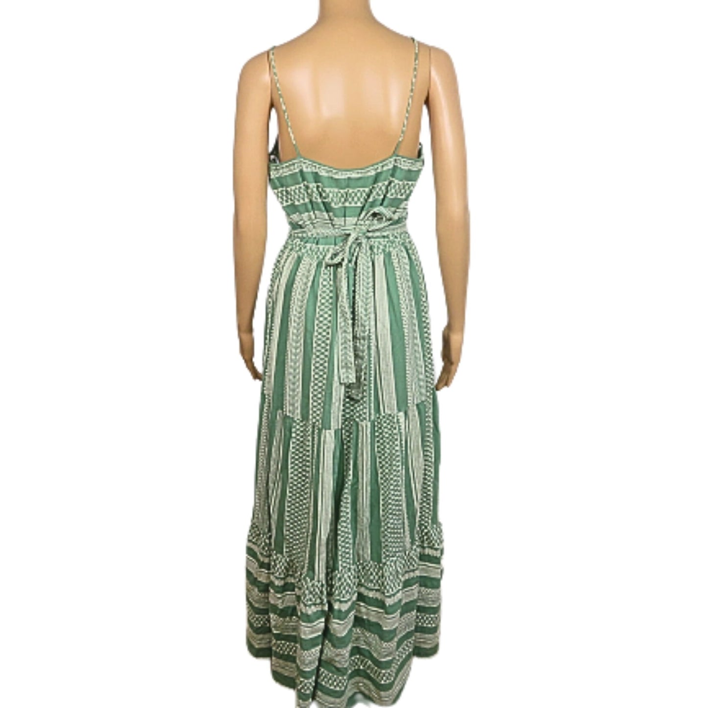 Vero Moda Green Spaghetti Strap Long Dress