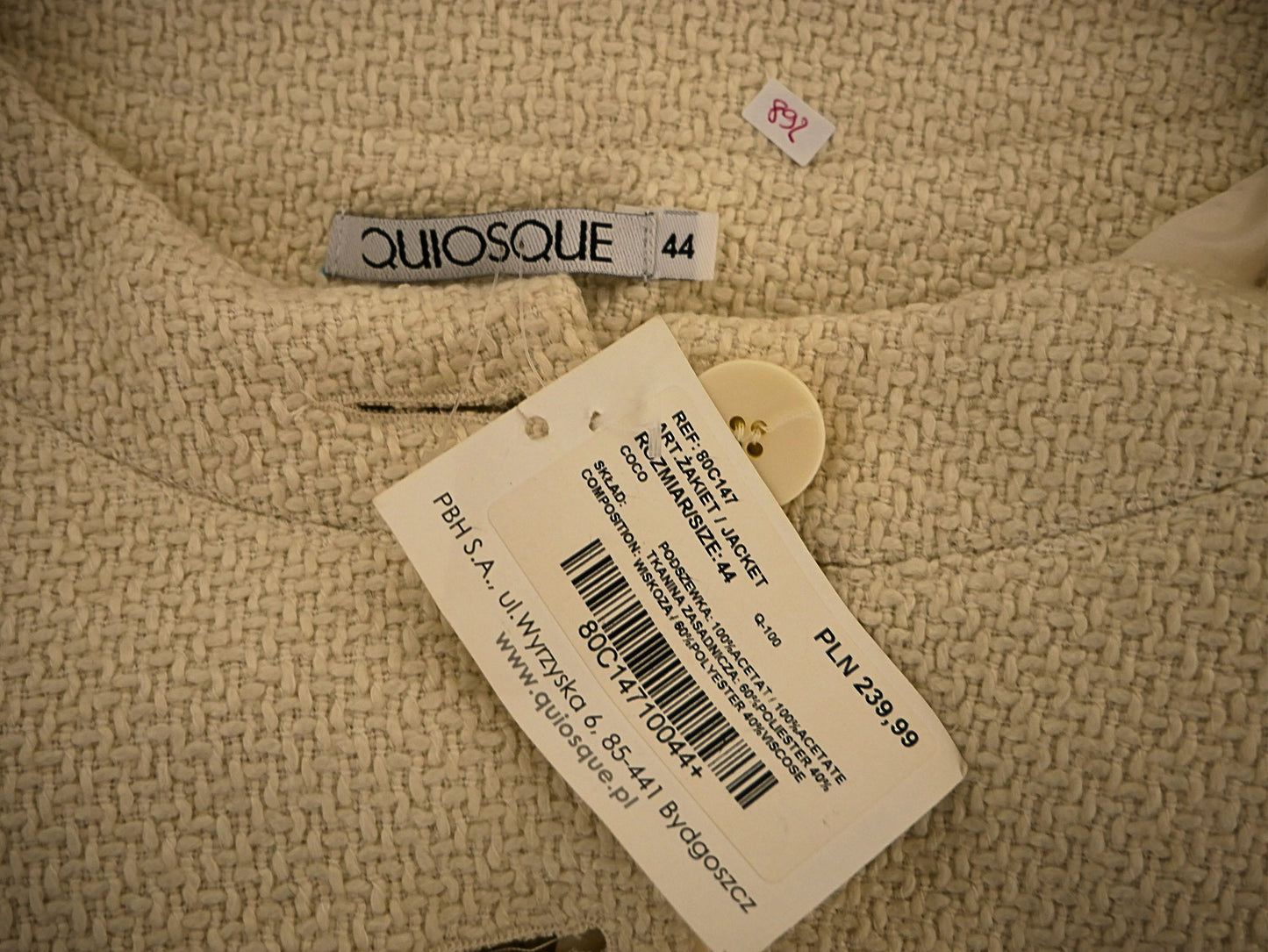 Veste beige Quiosque pour femme