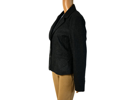 Women's mid-season polyester blazer jacket