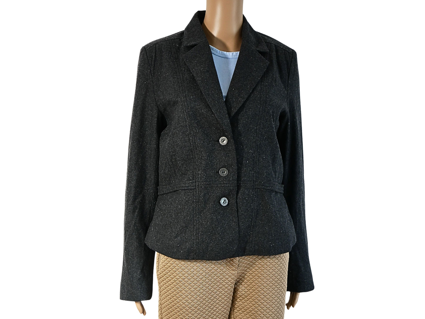 Veste blazer mi saison en polyester pour femme